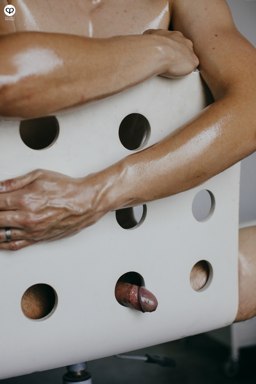 artistic nude asian hunk model guy