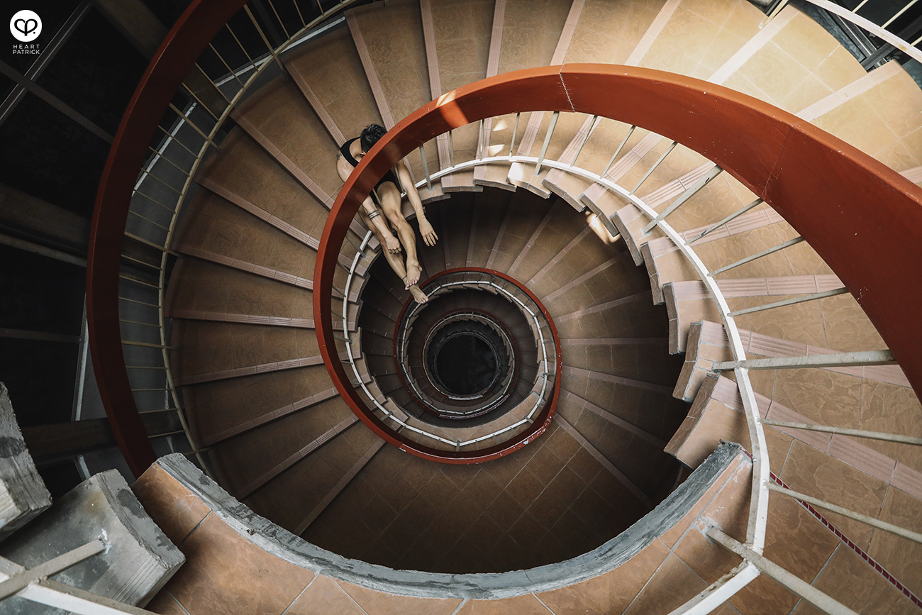 somethingaboutpatrick asianboy asianguy portrait dance spiral staircase