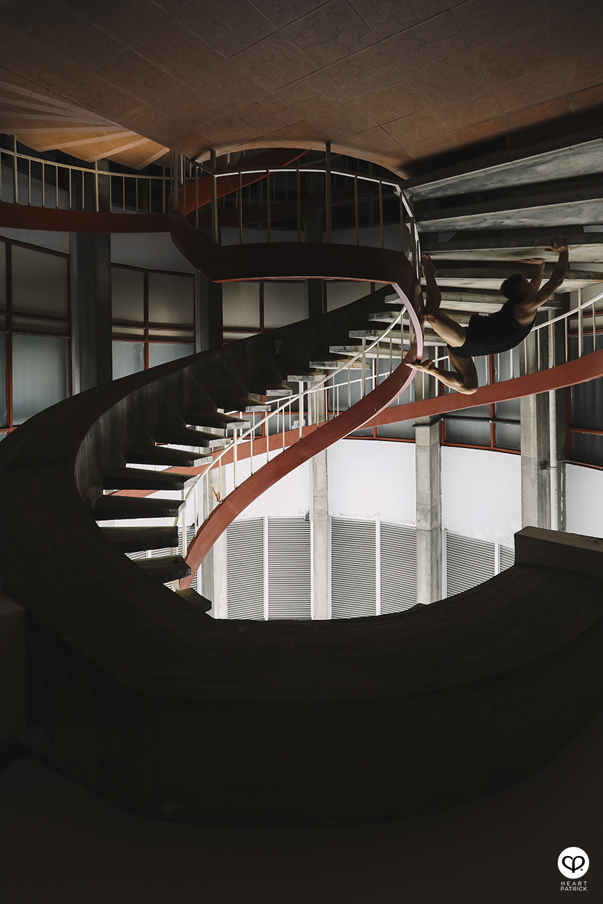 somethingaboutpatrick asianboy asianguy portrait dance spiral staircase