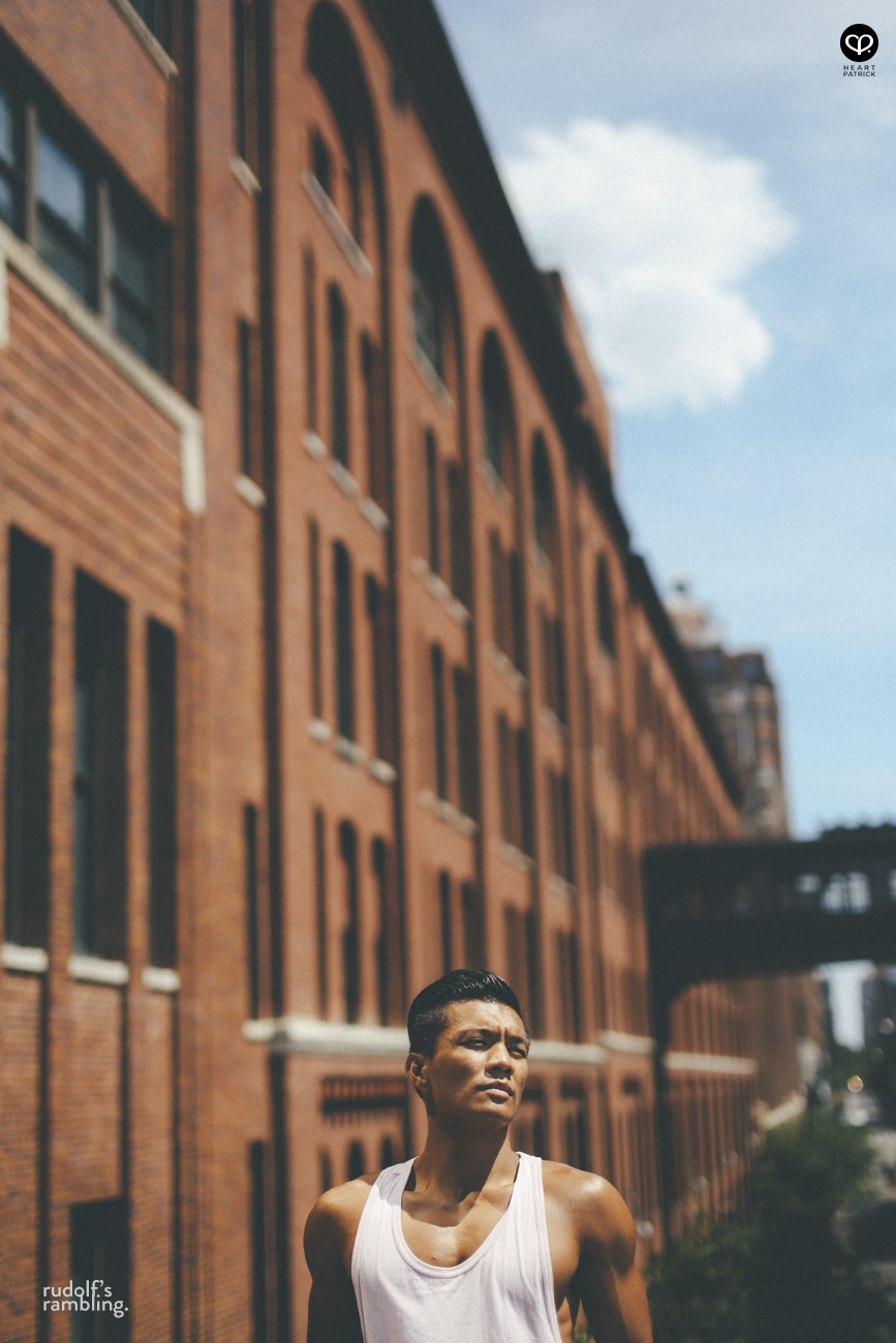 new york male pinoy portrait high line park 9th street path station