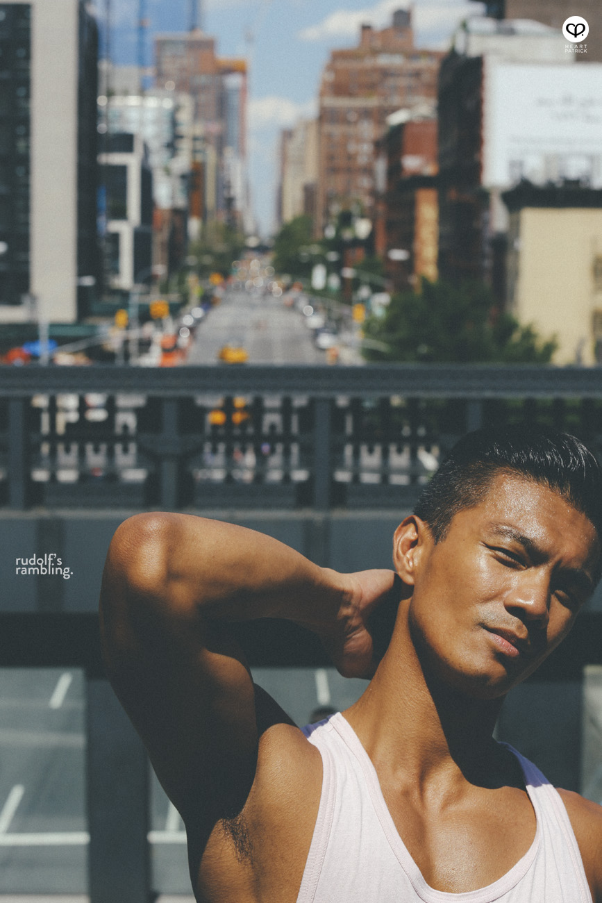 new york male pinoy portrait high line park 9th street path station