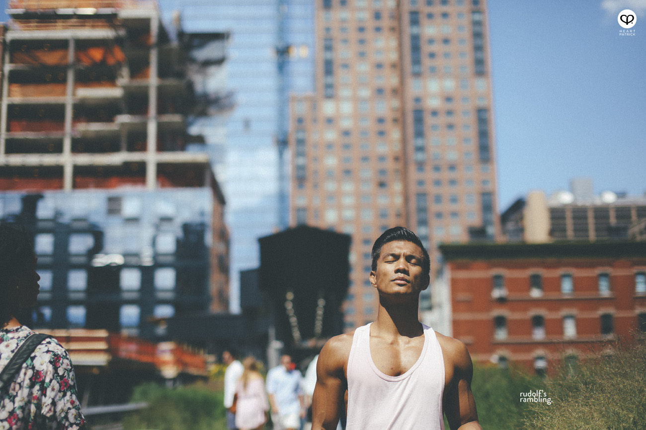 new york male pinoy portrait high line park 9th street path station